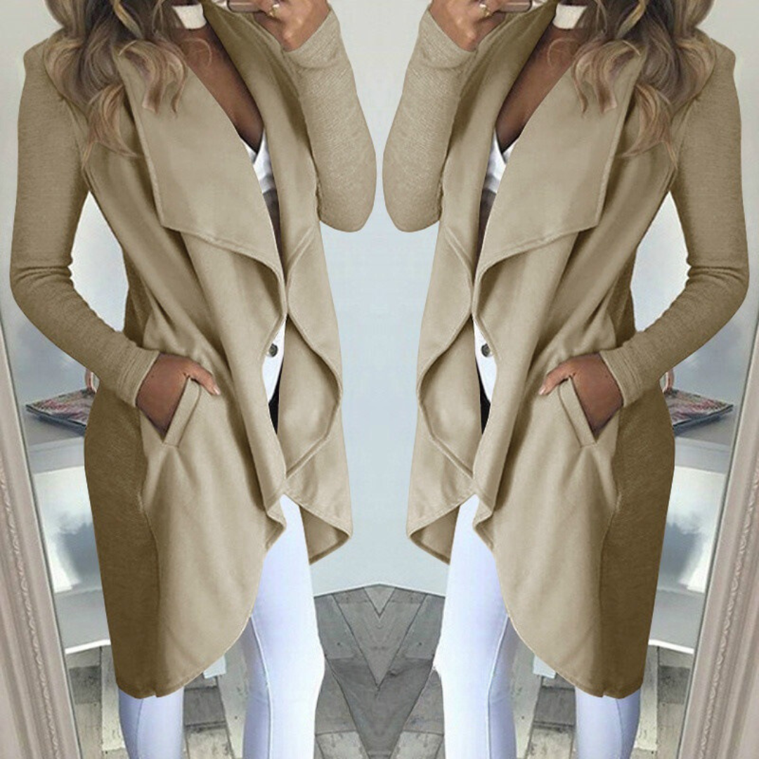 Luna | Manteau long et mince pour femme