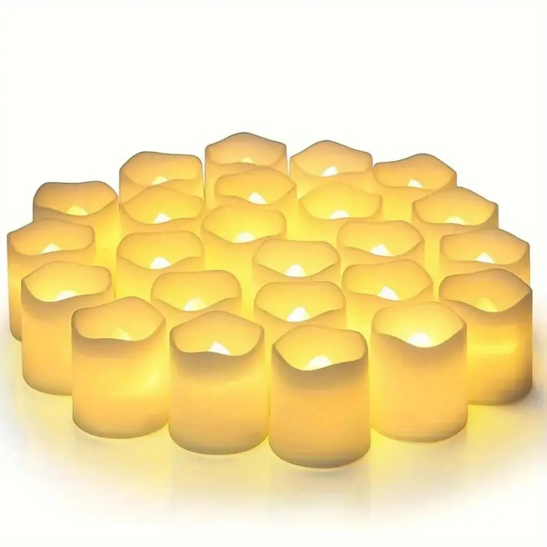 Bougie chauffe-plat LED sans flamme - Bougie de vœux créative