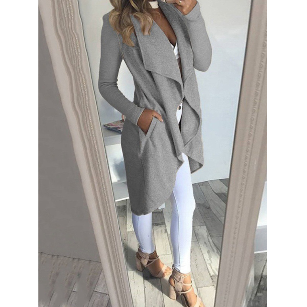 Luna | Manteau long et mince pour femme