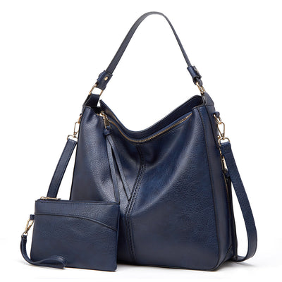 Mae - Ensemble de 2 pièces composé d'un sac à bandoulière et d'un sac à poignet en similicuir