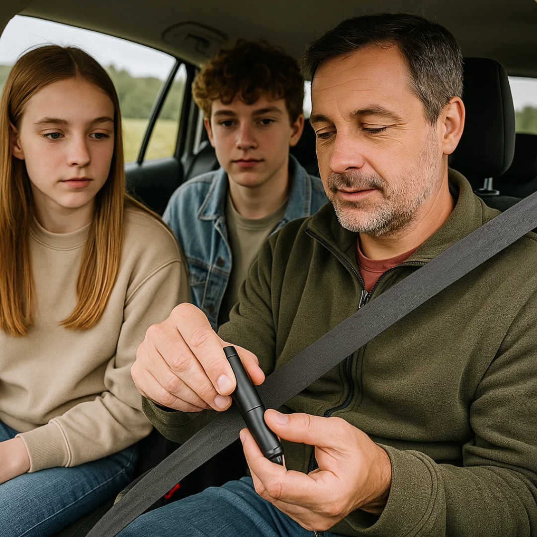 SafeKey | 2-in-1 emergency tool | Window breaker and safety cutter