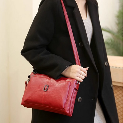 Fosh | Petit sac à bandoulière en cuir pour dames | Finition en cuir de haute qualité