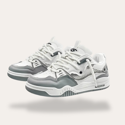 Adidași ortopedici pentru bărbați cu șireturi albe