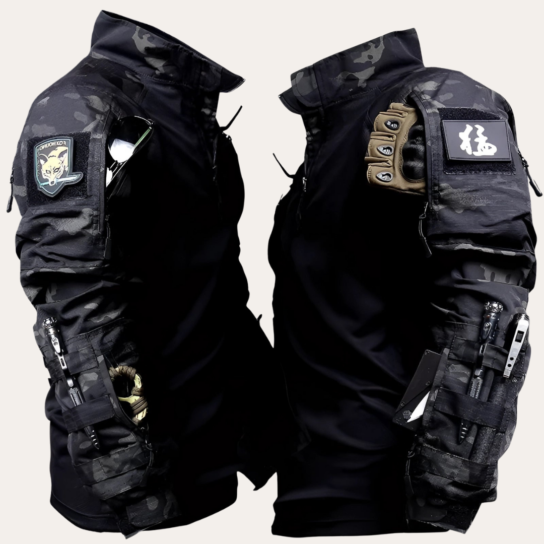 Pánská taktická výstroj s vícebarevným maskovacím designem