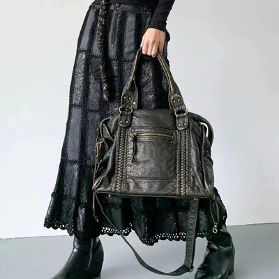 Rachela | Large black handbag | Soft premium leather