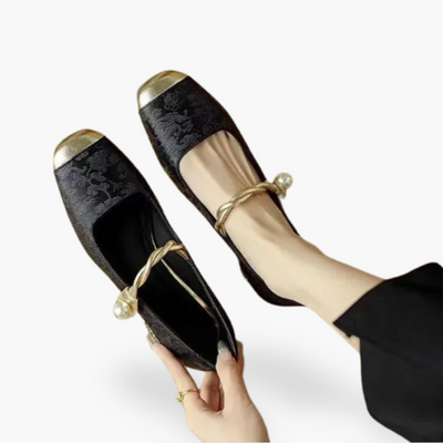 Pantofi ortopedici eleganți Mary Jane plat