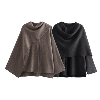 Veste cape élégante et souple pour femmes