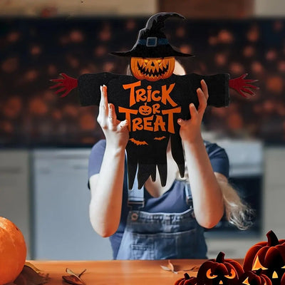 Panneau en bois 2D Halloween Trick-or-Treat