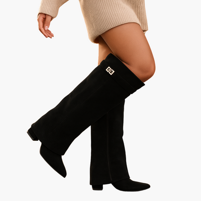 Damskie zamszowe buty ortopedyczne na niskim obcasie