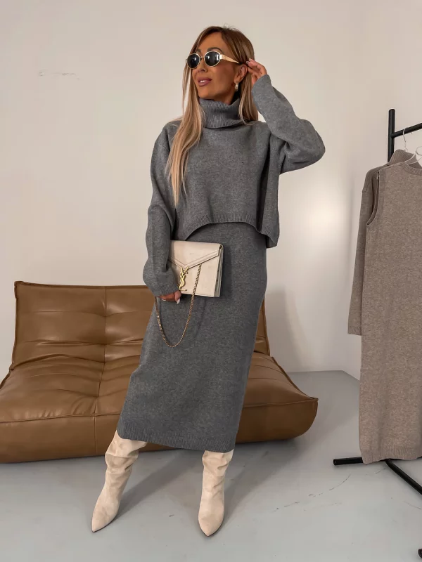 Roulements à billes Strickkleid pour dames