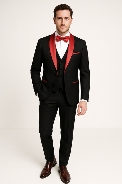 Ensemble de costume 3 pièces slim fit pour homme | Costume élégant pour les occasions formelles