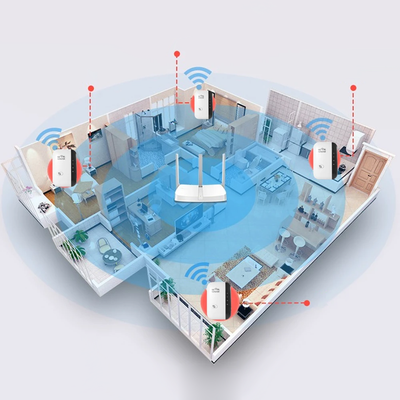 Amplificador de señal WiFi inalámbrico: extensor de Internet confiable para el hogar y la oficina