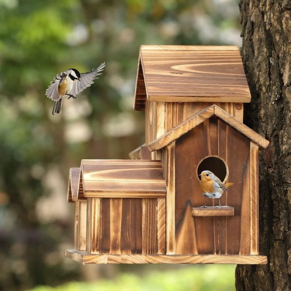 WillowNest volière en bois fonctionnelle