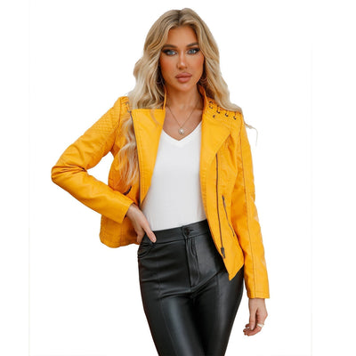 Léa | Veste en cuir d'agneau premium