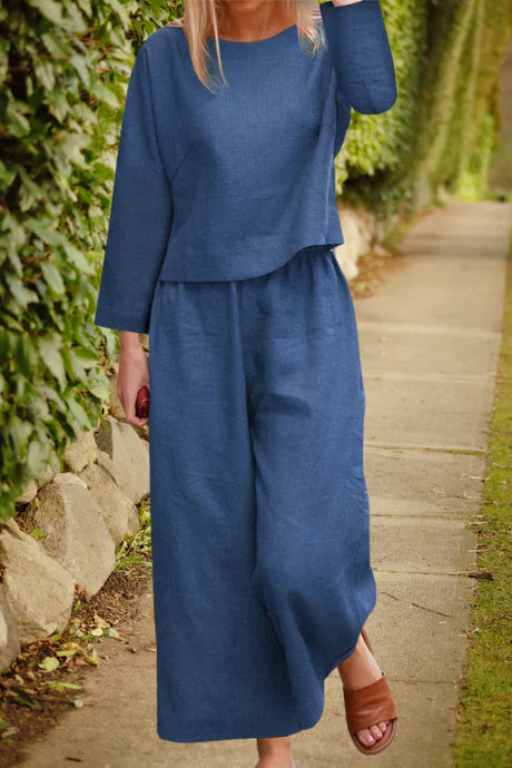 Della - Ensemble en lin aéré et confortable pour femmes