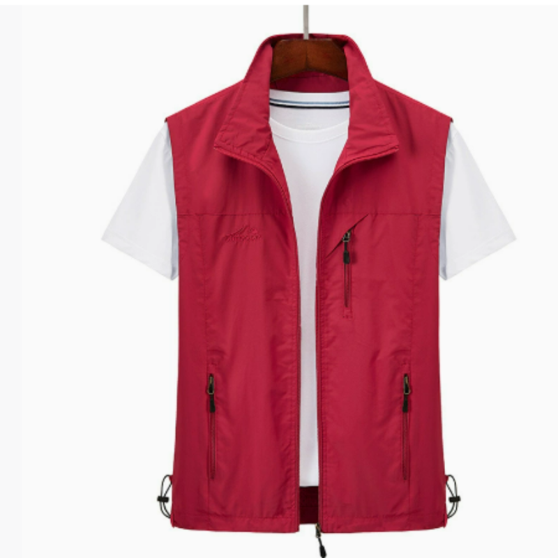 Gilet sans manches pour hommes en plein air | Fermeture éclair