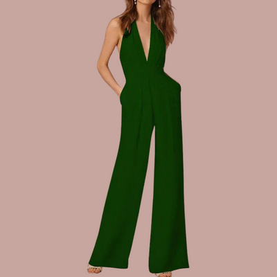 Verana | Combinaison sans manches pour femmes | Jambes larges et col en V profond