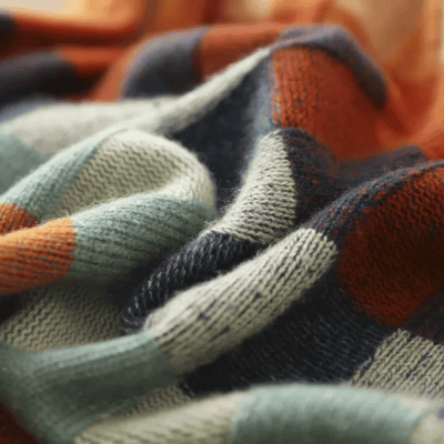 Col roulé en cachemire doux | Patchwork stylé