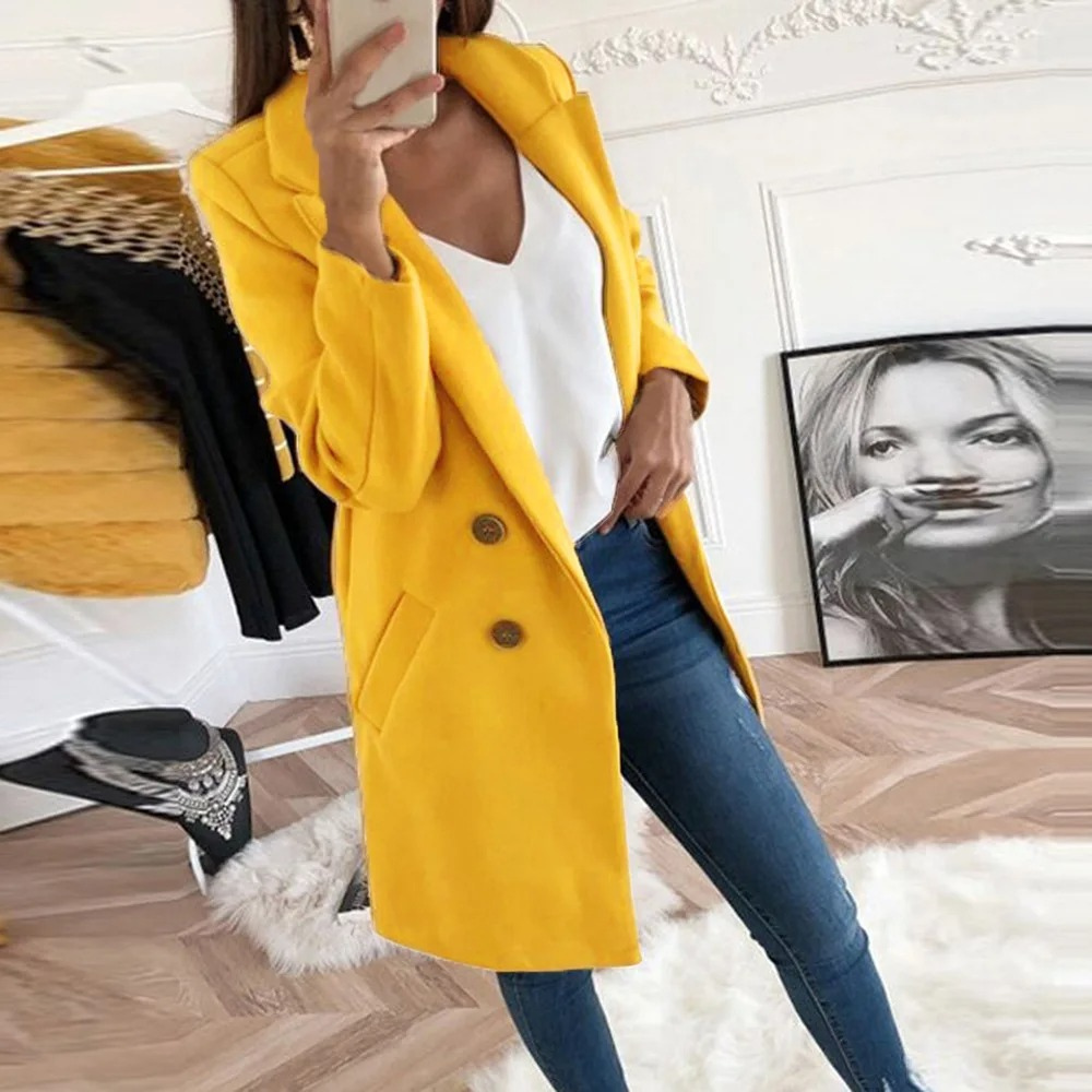 Trench-Coat Moderne Avec Coupe Slim Pour Femme