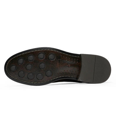 Mocasines de hombre de ante con suela de goma - Elegantes detalles de costura
