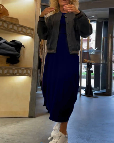 Alessandra | Robe Midi Col Ronde