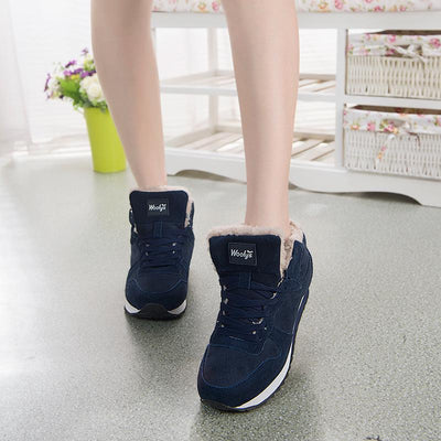 Chaussures d'hiver chaudes et décontractées pour hommes - Baskets hautes avec doublure en fourrure
