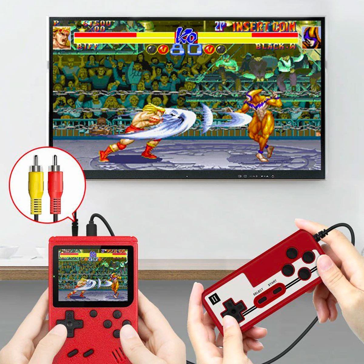 Retro game console with 400 games