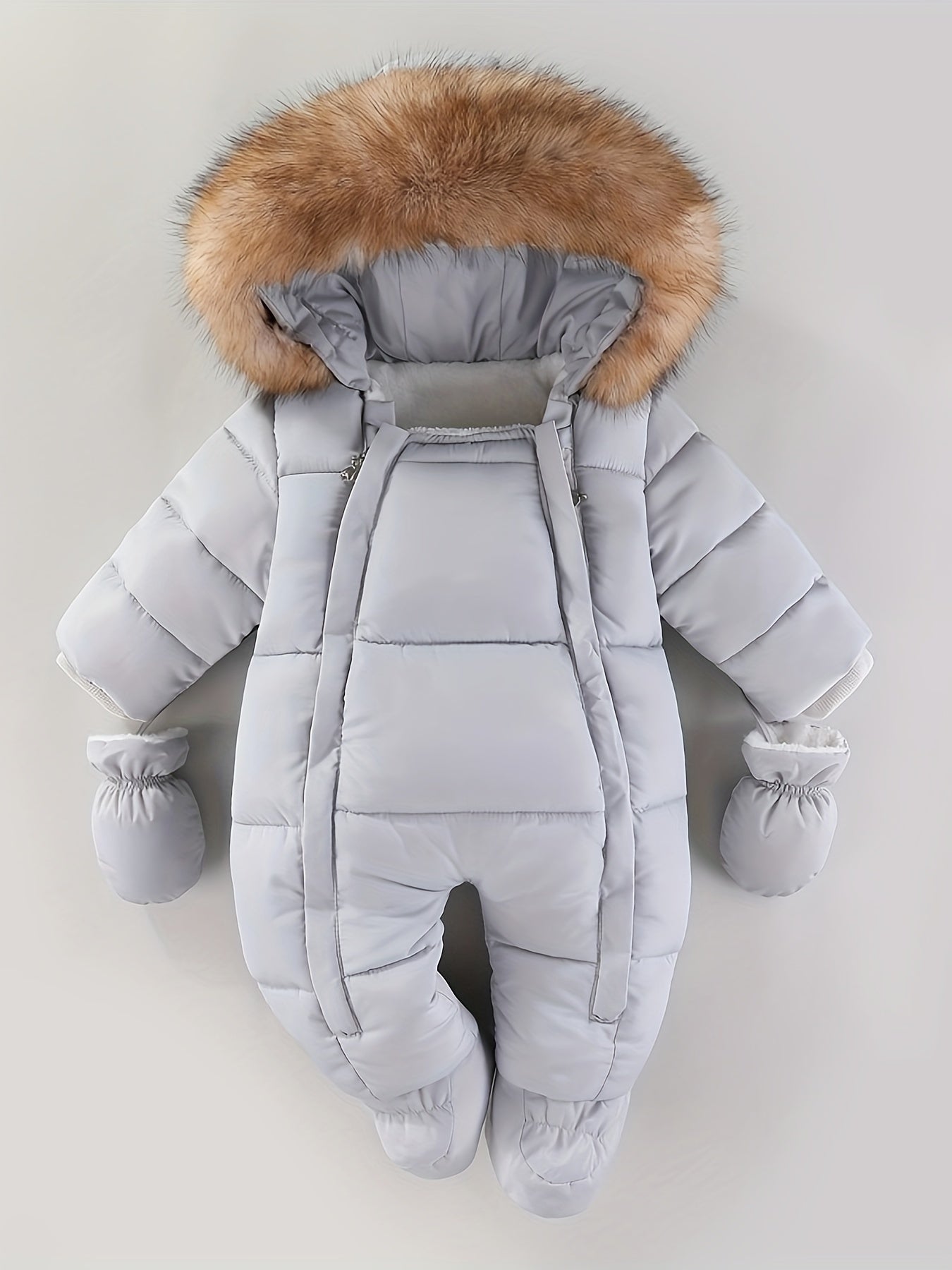 Mono de bebé Frosty: mono de invierno de lujo con capucha para los meses más fríos