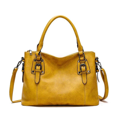 Élégant sac à bandoulière en cuir - Azure