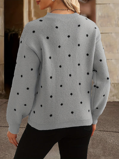 Suéter de lunares de Zara: casual y elegante para mujer en otoño e invierno