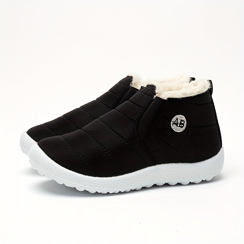 Bottines chaudes en laine polaire, antidérapantes et en peluche - Laice