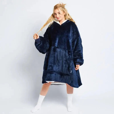 Bluza polarowa oversize - Pluszowa podszewka sherpa