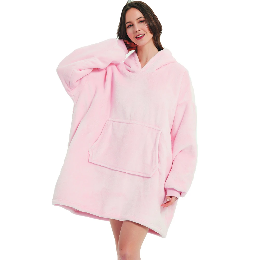 Bluza polarowa oversize - Pluszowa podszewka sherpa