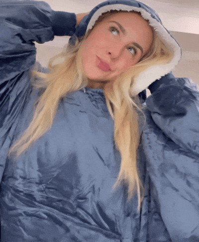 Bluza polarowa oversize - Pluszowa podszewka sherpa