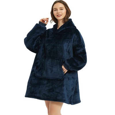 Bluza polarowa oversize - Pluszowa podszewka sherpa