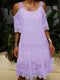 Acuza - Robe en dentelle de mousseline