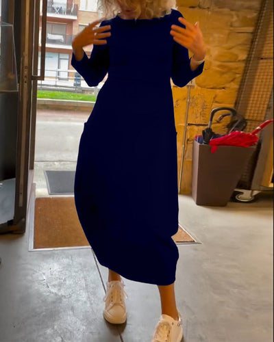 Alessandra | Robe Midi Col Ronde