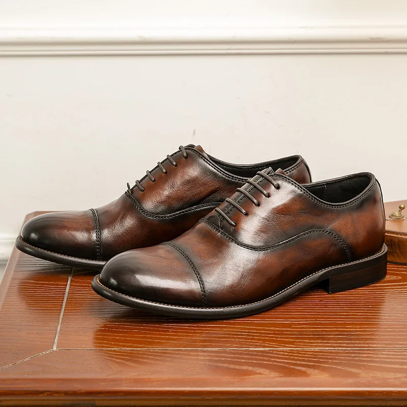 Mocasines de hombre de ante con suela de goma - Elegantes detalles de costura