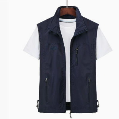 Gilet sans manches pour hommes en plein air | Fermeture éclair
