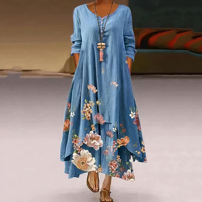 Robe élégante en coton - Durable, respirante, essentielle à la garde-robe en toute saison