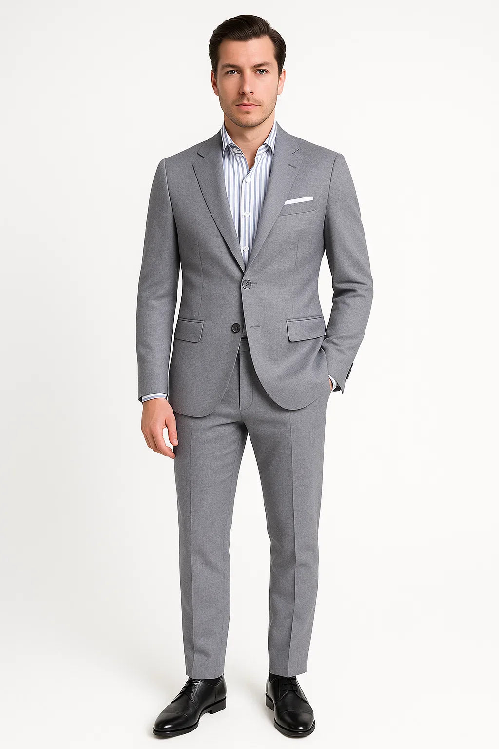 Costume classique pour hommes avec chemise à manches longues