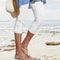 Pantalón elástico cintura alta otoñal - FrenchIngrid