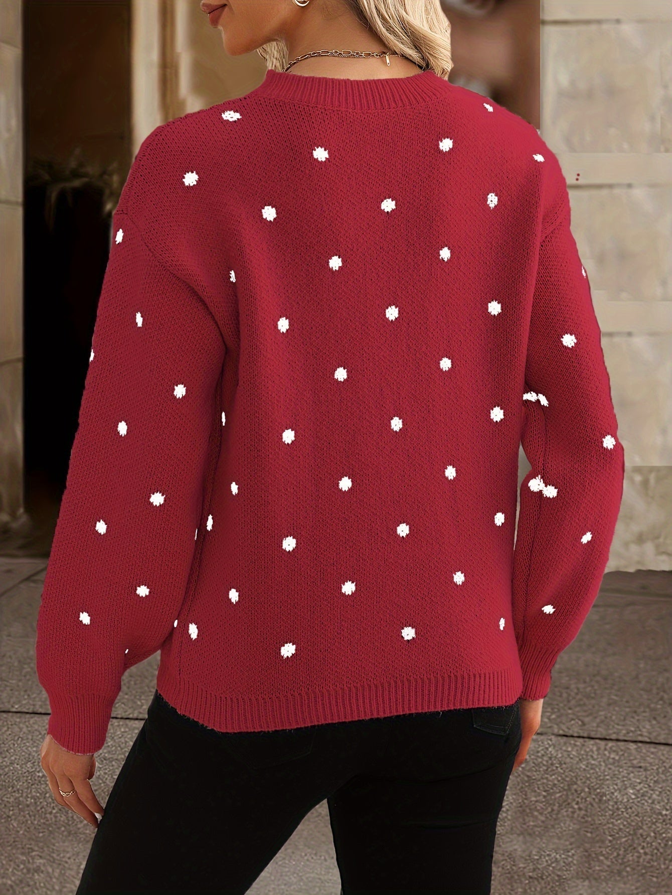 Suéter de lunares de Zara: casual y elegante para mujer en otoño e invierno