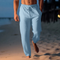 Pantalon d'été confortable pour hommes | Cordon de serrage