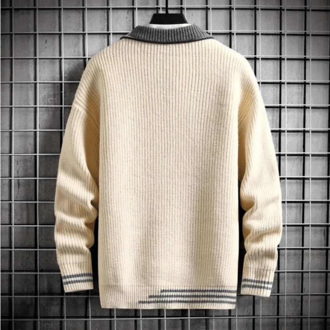 Hommes Manches Longues Pulls Chauds en Tricot | Hiver