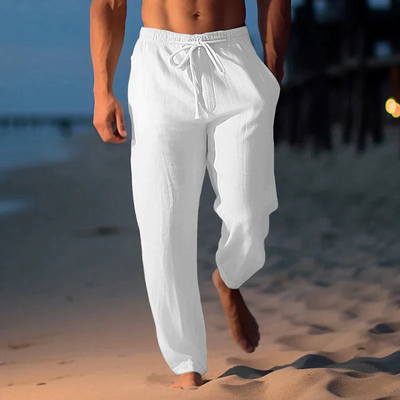 Pantalon d'été confortable pour hommes | Cordon de serrage