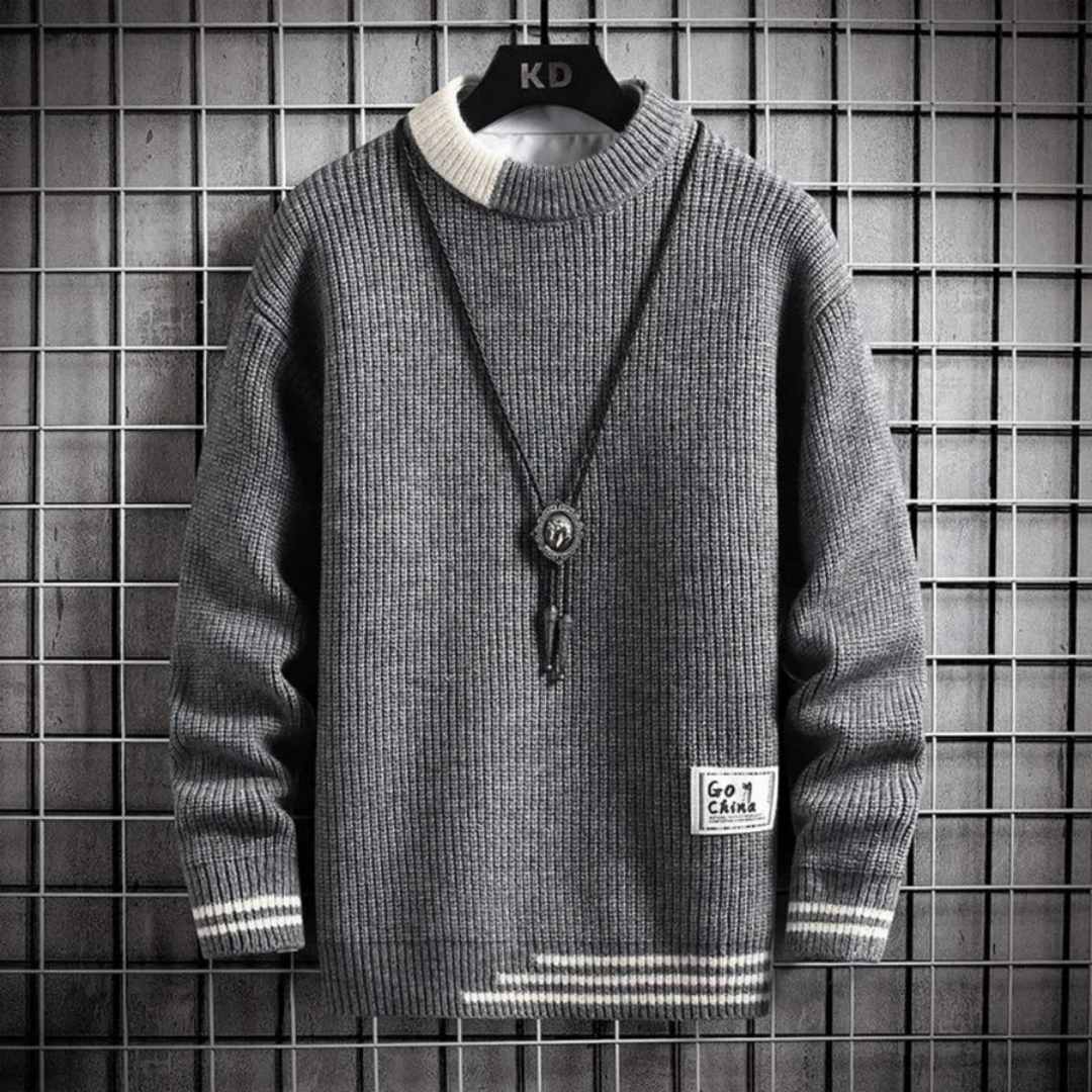 Hommes Manches Longues Pulls Chauds en Tricot | Hiver