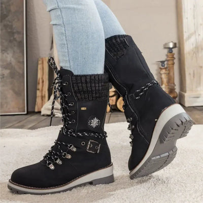 Bottes d'hiver avec doublure antidérapante et chaude