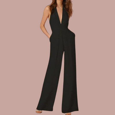 Verana | Combinaison sans manches pour femmes | Jambes larges et col en V profond