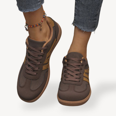 Damskie buty ortopedyczne retro ze sznurowadłami